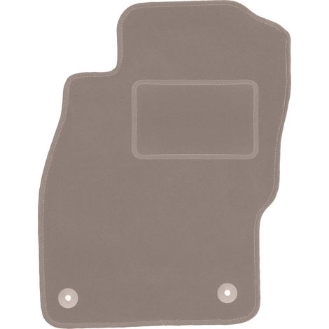 Tapis de sol conducteur en velours pour : Opel Adam 5 portes (2012-) beige