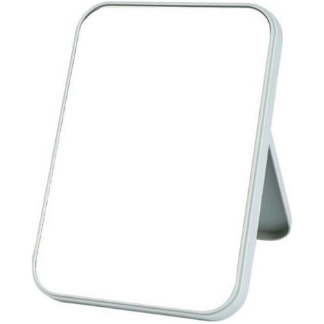(vert)Miroir de maquillage de table de bureau, miroir pliable portable 20 x 14 cm avec support, rotation réglable à 90 °, miroir de maquillage suspendu pour salle de bain, douche, rasage (1/4)