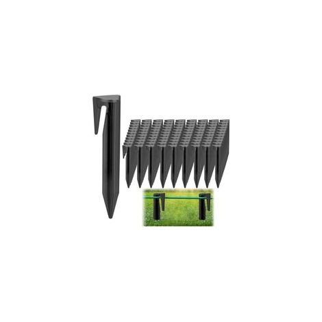 100 Piquets pour Robot Tondeuse, Crochets de Fixation pour Câbles Périmétriques, Accessoires d'Installation et Stabilisation (1/4)