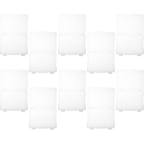 Boîte de Rangement Photo en Plastique Blanc Léger et Résistant, Lot de 10 Pièces, pour Organiser et Protéger Vos Photos et Souvenirs (1/5)