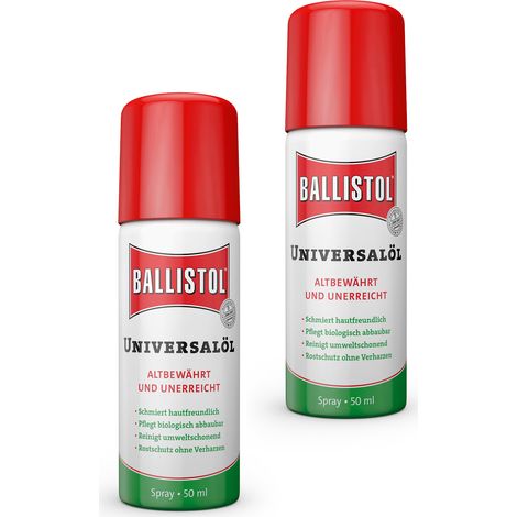 2x Ballistol Universalöl 50 ml Spray Mehrzwecköl Schmieröl Maschinenöl Pflegeöl (1/4)