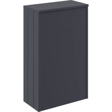 Balterley Butterton Traditional Floor Standing Bathroom WC Unit with Dark Grey Finish, 818 x 502 x 260mm (1/2)