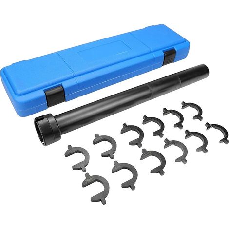 Kit de herramientas para desmontar la barra de dirección, 13 piezas, 50,8 cm de largo, compatible con ejes de transmisión de 1/2 pulgada, construcción de acero, incluye 12 adaptadores Crowfoot. (1/5)