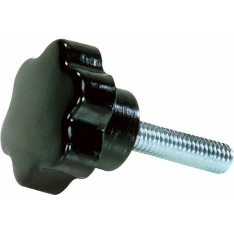 Molette en bakélite Ø 50 mm – Filetage mâle M10X25 – Lot de 5 – Résistance mécanique élevée pour tondeuses et petits tracteurs (1/3)