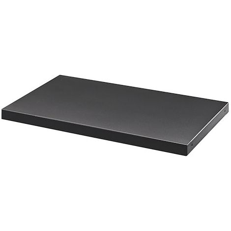 Jeu de 2 tablettes noires pour armoire à rideaux largeur 100 cm - Maxiburo