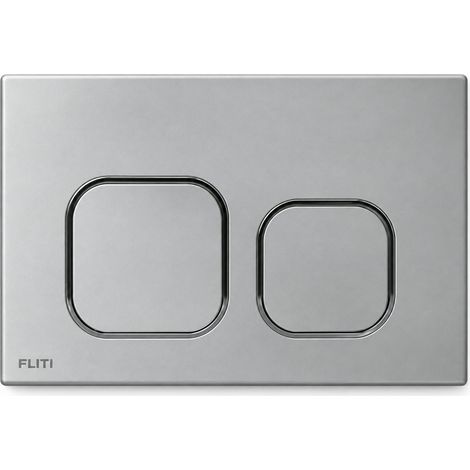 Plaque de Commande WC Mendorio Sigma Double Chasse ABS 243×162 mm Gris Argenté (1/5)