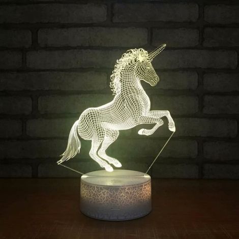 Lampe de table - Burst - Licorne - LED 7 couleurs - Tactile - Intérieur (1/4)