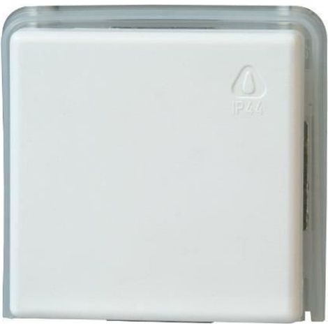 Interrupteur Encastré Va Et Vient - IP44 Local Humide Extérieur - 10 A 2500 W - Blanc Mat - 1 Pièce