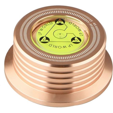 Aluminium Disque Vinyle Weight HiFi 50HZ LP Disc Stabilizer Platine Vinyle Aluminium Alloy Weight Pince Rose-Gold (1/5)