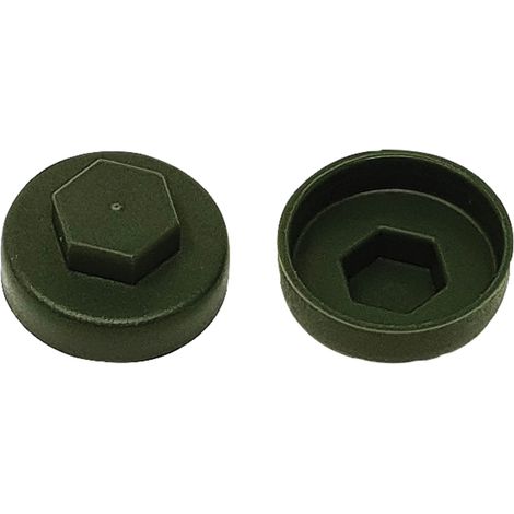 ForgeFix TechFast Cover Cap Olive Green 16mm – Pack of 100