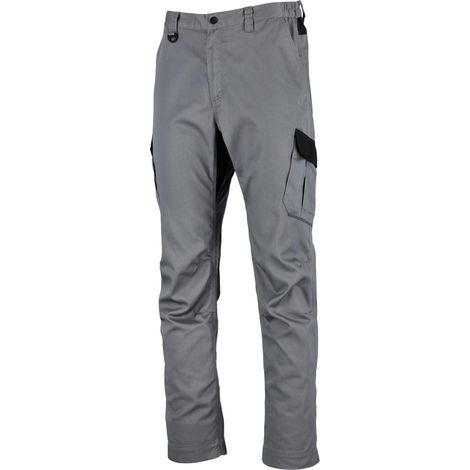 Pantalones de trabajo rápidos Stalco, color gris, talla 2XL S090100012