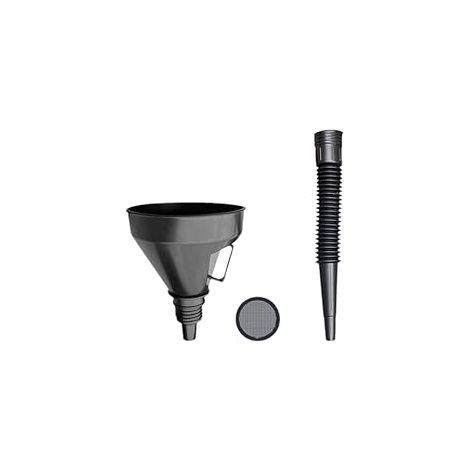 Refueling Funnel, Oil Funnel, Multifunctional Use Easy Pouring Wide Mouth with Detachable Spout and Filter, Automotive Funnels for Water, Transmission, Oil Change (1/5)