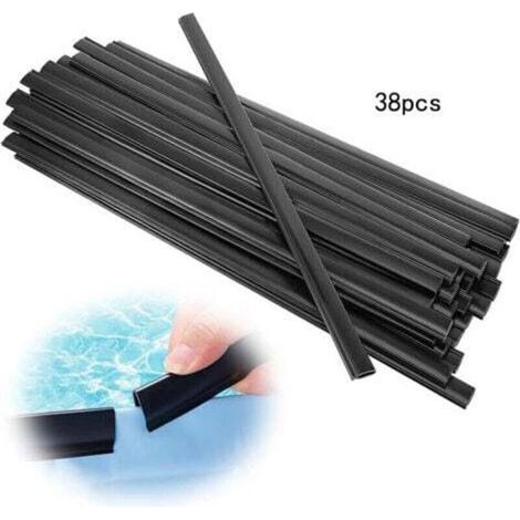 Kit de 38 pièces pour couverture de piscine gonflable – Compatible avec les piscines rondes de 7,3 m de diamètre, fixation sécurisée par pinces (1/4)