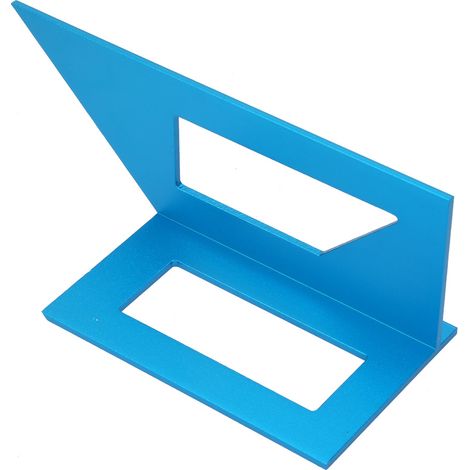 Équerre multi-usage 45/90° en alliage aluminium traçage 3D menuiserie (Bleu) 169x63x73 mm 1 pièce (1/5)
