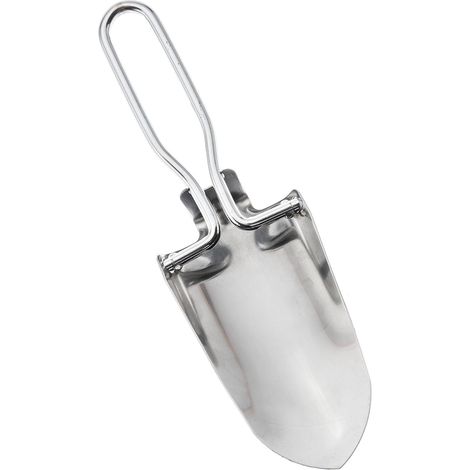 Mini pelle pliante en acier inoxydable, 13,5 cm pliée, durable et légère, adaptée au camping, au jardinage et aux activités de plein air. (1/5)