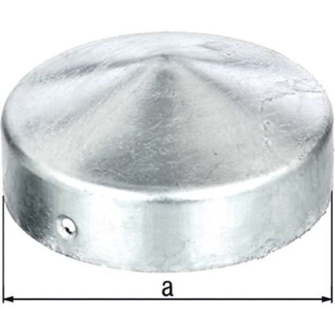 GAH Alberts Pfostenkappe Ø 80 mm rund flache Form TZN - 205928