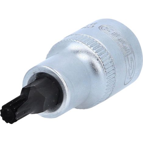 KS-Tools 911.9302 1/2" Bit-Stecknuss XZN, kurz, M6 (1/4)