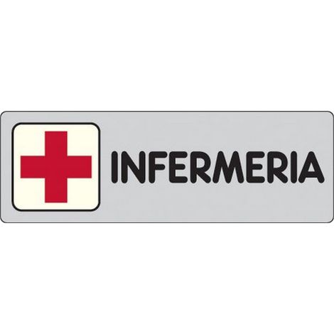 Adesivo Infermeria luoghi pubblici scuole 15CMx5CM (1/2)