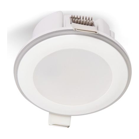 Foco LED redondo empotrable blanco de 5W, color neutro, 3 modos de iluminación, IP20, tipo halo Kobi. (1/5)