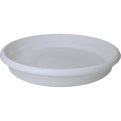 Plato de Inyección PLASTIKEN para Maceta Terra 30cm Blanco