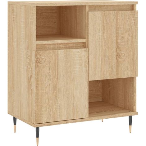 Aparador cómoda mueble de almacenaje organizador para cocina salón salón Sonoma 60 x 35 x 70 cm madera de ingeniería marrón 020031599 (1/5)