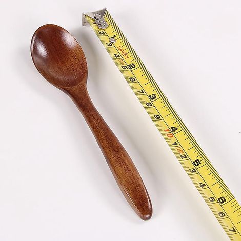 (1pices)cuillre Caf En Bois Naturel Ecologique Ustensile De Table Et De Cuisine Cuillre Th Miel (1/5)