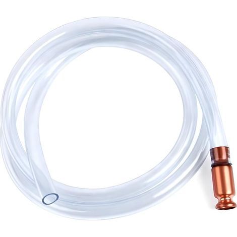 Lntyq Pompes d'aspiration de voiture pour réservoir d'essence, de diesel, d'huile liquide, pompe de transfert de carburant manuelle, pompe à carburant manuelle de 2 m, pompe à siphon manuelle, tuyau a (1/4)