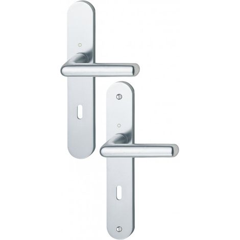 Juego de puertas Cortina 195F/300M HOPPE Plata - Llave L - 582662