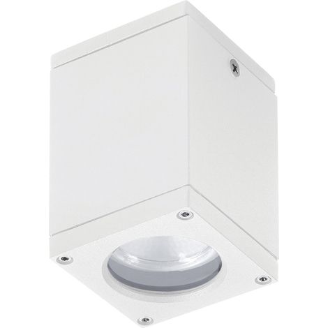 Plafón de superficie CUB cuadrado GU10 4,50 W IP54 Blanco (1/4)