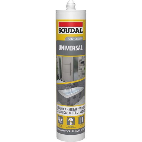 6 Silicone Universale Grigio 280ml 115927 Soudal