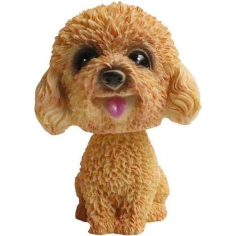 Décoration de voiture créative Figurine de chien secouant la tête en résine Accessoires pour chien secouant (1/2)
