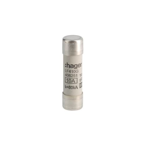 Cartouche fus.14x51 gG 10A - HAGER LF410G (1/2)