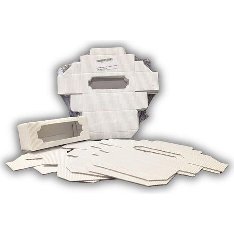 Scatoletta bianca per 3 vasetti di miele da 50 g (10 pezzi) (1/2)