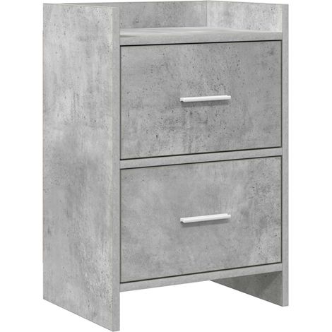 Bedside Tables Concrete Grey 40 x 30 x 60 cm Engineered Wood vidaXL (1/5)