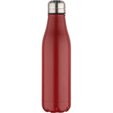 Botella isotérmica de acero inoxidable, rojo mate, experto, 500 ml