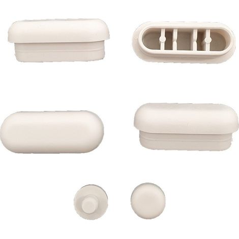 Kit paracolpi in gomma per copriwater termoindurente multi spessore H8
