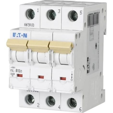 Eaton Interruptor automático (MCB), 13 A, 3p, Característica: C, 236424