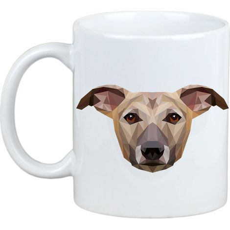 Whippet, Levriero Inglese - tazza con foto e scritta cane geometrico Art-Dog (1/5)
