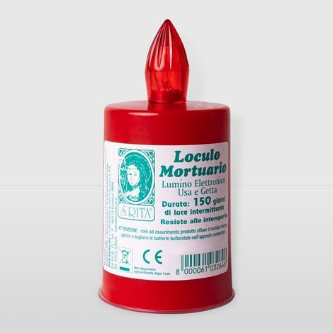 Lumino per Loculo Rosso 150 gg