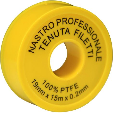 NASTRO TEFLON X FILETTI PROFESSIONALE - PTFE MM 19 MT 15 - 10 pezzi