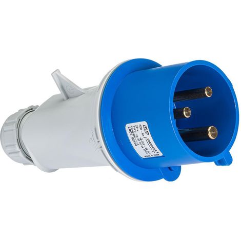 Prise de courant étanche IP44 32A 2P+T 220V – Monophasée avec borne à vis – Pour chantiers humides et environnements extérieurs