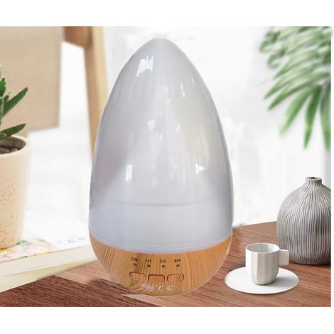 MINI DIFFUSORE AROMI LED COLORI LEGNO AROMATERAPIA UMIDIFICATORE USB CASA 120ML (1/4)