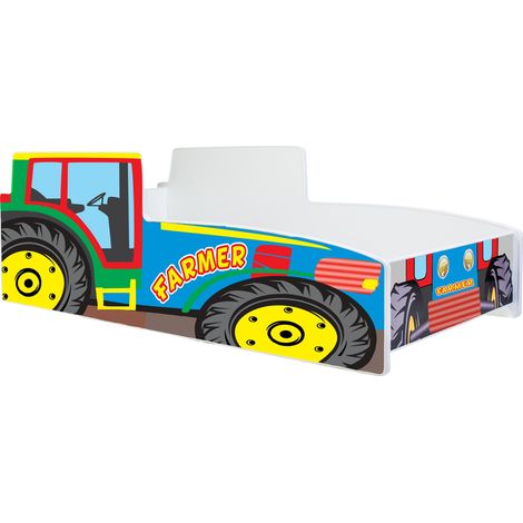 Lit simple Tracteur couleur 80x160