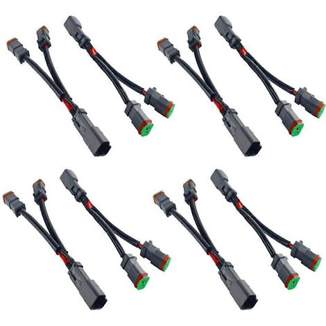 câbles en Y Deutsch DT DTP, adaptateur de prise à 2 broches pour projecteur de travail LED, connecteurs de conversion, faisceau de câblage (1/5)