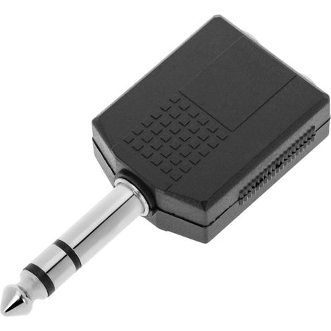 BeMatik - 1xjack Duplicator 6.3mm TRS mâle stéréo audio de 6,3 mm 2xjack féminin (1/5)