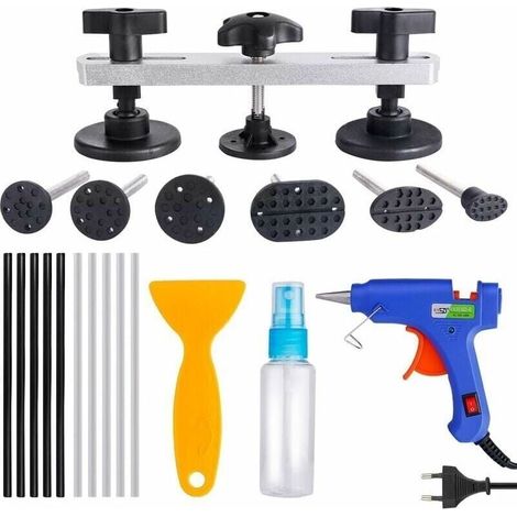 Outils kit Dbosselage Carrosserie et Dbosselage sans Peinture Rparation dent de Paintless Tire Bosse carrosserie Extracteur de Colle Bosse Voiture Piet Colle (1/4)