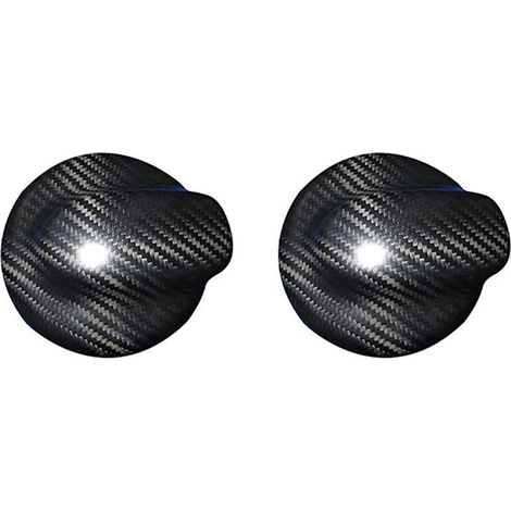 Deux bouchons de réservoir de carburant en fibre de carbone sèche pour Cooper S JCW R56 R57 R58 R59 R60 2007-2013