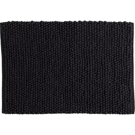 Wilmer Badematte 80x50cm schwarz.