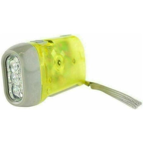 Lampe de poche LED à main - Jaune (1/4)
