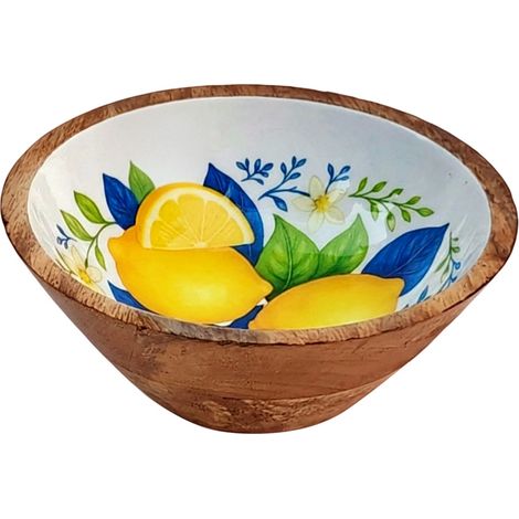 Signes Grimalt Cuenco Bol Novedad  Cuenco Limones M Novedad Amarillo 25x25x10cm 39318